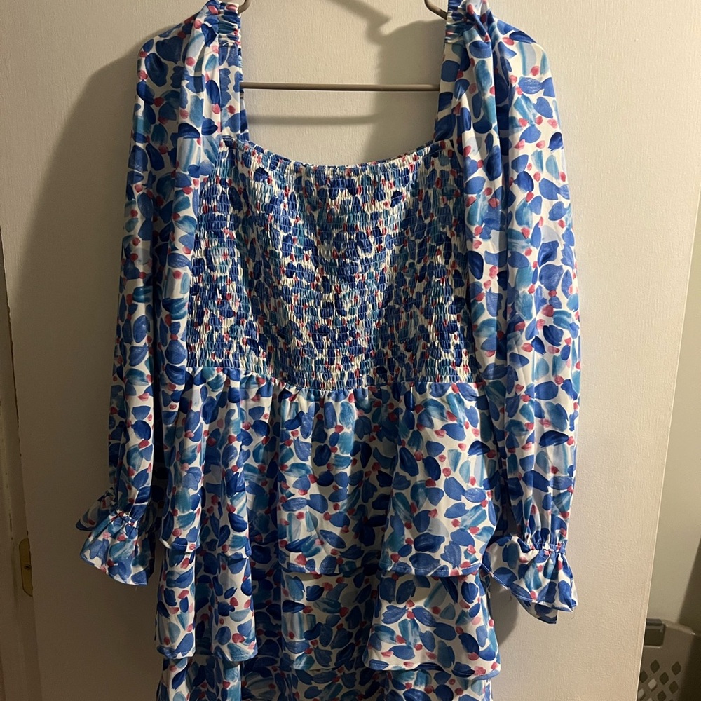 Blue Floral Women's dress
